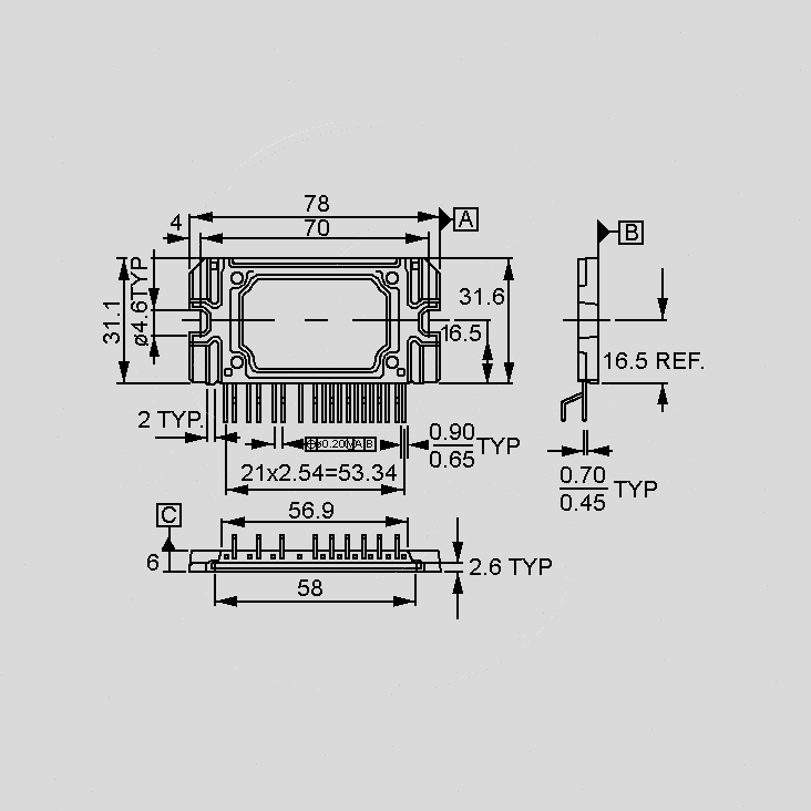 [100958] 3-Phase Motor Dr. Module 600V 20A MULTIW