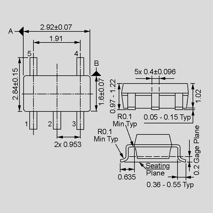[101133] LDO U-Reg +5V 0,1A SOT23-5