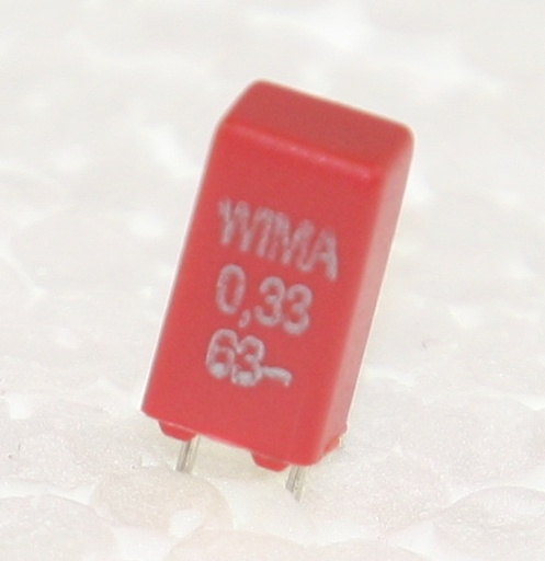 [102655] MKT Capacitor 330nF  63V 10% P2,5