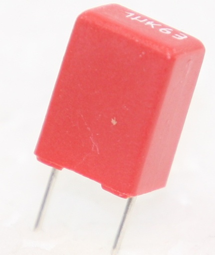 [102670] MKT Capacitor 1,0uF 63V 10% P5