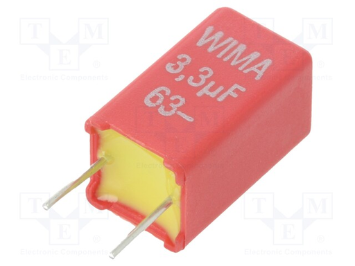 [102673] MKT Capacitor 3,3uF 63V 10% P5