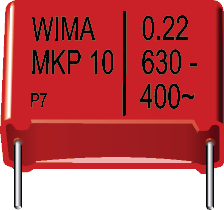 [102769] MKP Capacitor 22nF 630V 10% P10