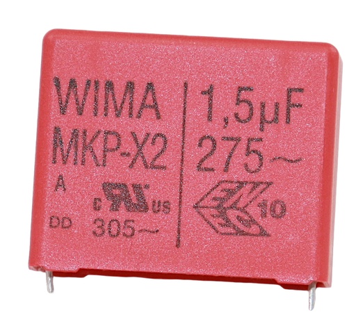 [102835] MKP Capacitor 1,5uF 275V P27,5