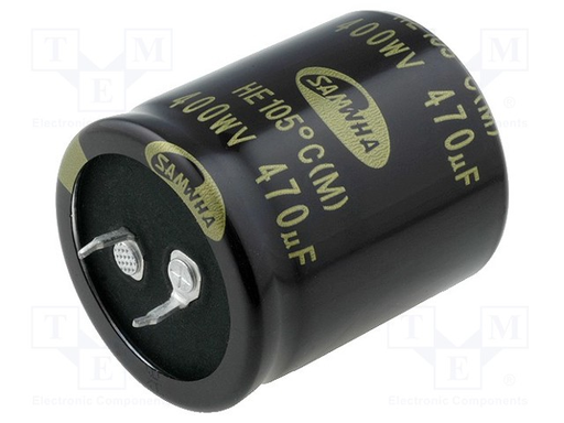 [102953] El-Capacitor 470µF/400V-P10-35x40mm
