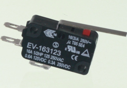 [103704] Microswitch Lever 250V 16A 400gf