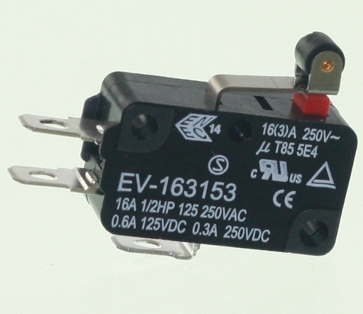 [103706] Microswitch Short Roller 250V 16A 400gf