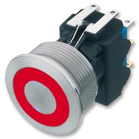[103747] Switch 2xU 250V 5A Ring Red
