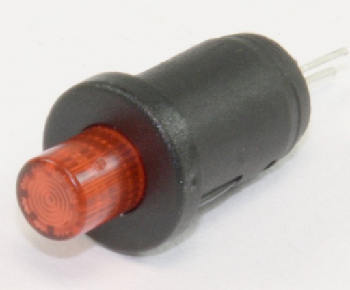 [103769] Trykafbryder 1-pol ON/OFF LED Red