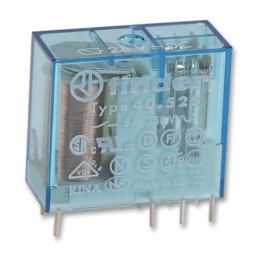 [103907] Relay DPDT 8A 24V 1200R 40.52.7.024.0000