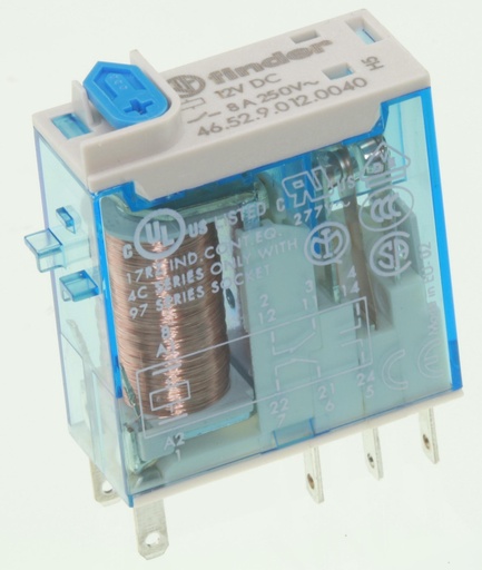 [103924] Finder Relæ 12VDC/500mW/300R