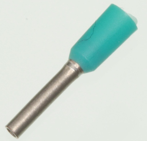 [104038] Terminalrør for 0,34mm²(2x6mm)Turkis
