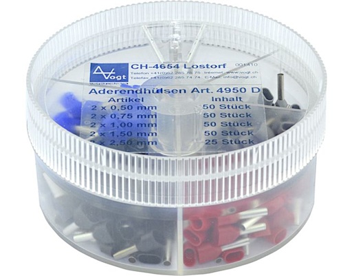 [104048] Twin End Sleeves Insulated 0,5-2,5mm² 225 stk