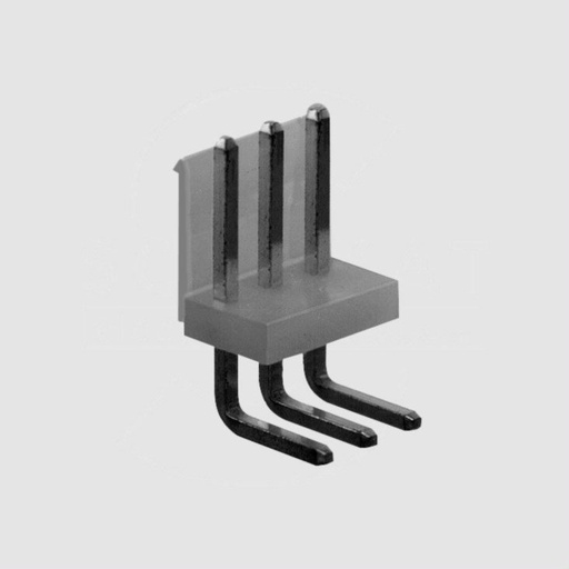 [104100] PCB Header 3-Pole Angled P3,96mm