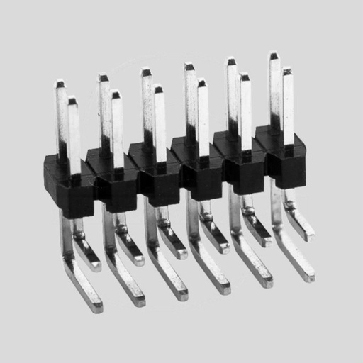 [104183] Pin Header 2R Angled 2x32-Pole Gold