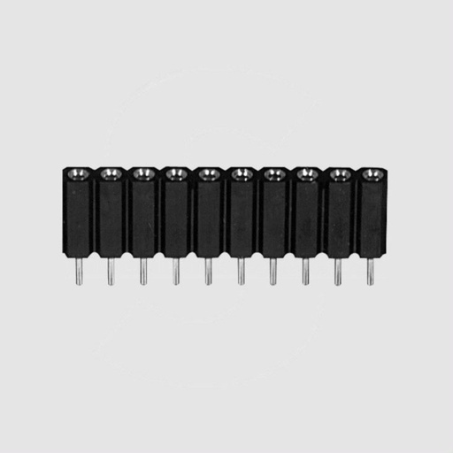[104233] Prec.Female Header 1R Straight 10-Pole