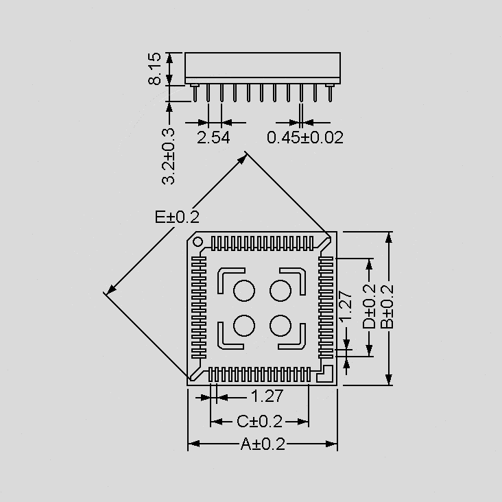 [104289] PLCC Socket 28Pole Sn PKU=27