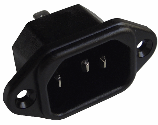 [104352] IEC C14 Power Connector Spacing=36mm 4,8mm