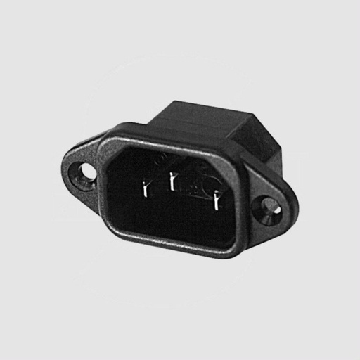 [104353] IEC C14 Power Connector Spacing=36mm 6,3mm
