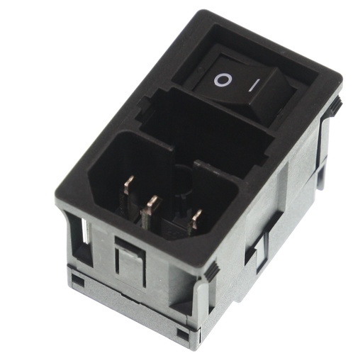 [104376] IEC C14 Plug KM Fuse Line Switch