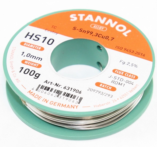 [106360] HS10 TC Ecoloy 2,5% 1,0mm 100g/631906