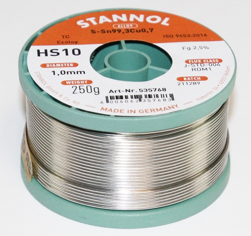 [106361] HS10 TC Ecoloy 2,5% 1,0mm 250g/535768