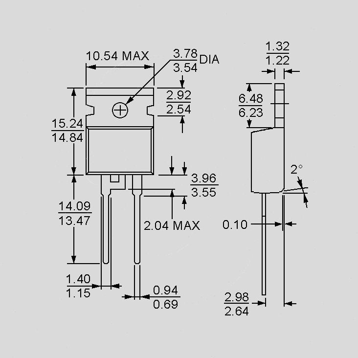 [107056] FRED 1200V 16A 151W 30ns TO220AC