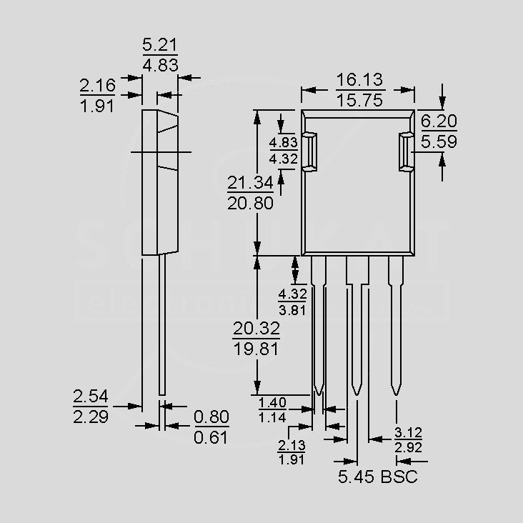 [107072] FRED 1200V 30A 165W 40ns TO247-Isoplus
