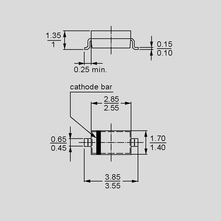 [107097] 2xSMD Schottky CC 30V 0,2A SOT23