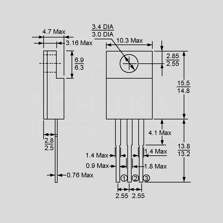 [107138] Schottky 200V 20A(2x10) ITO220AB