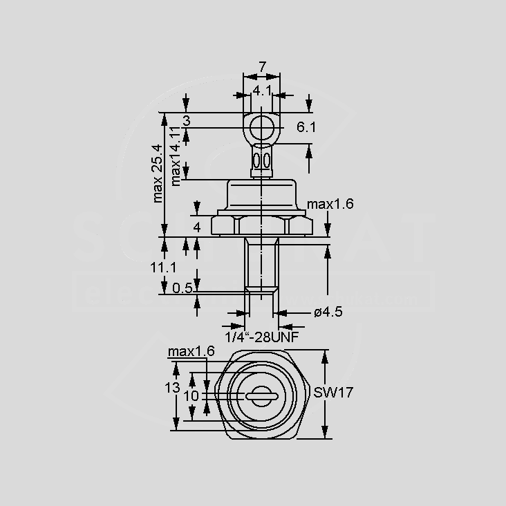 [107229] Avalanche Diode 1600V 110A DO203AB