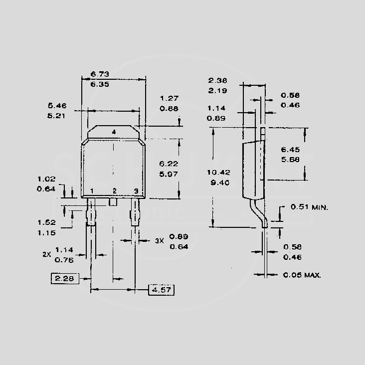 [107385] SMD Triac 4A 800V 10mA TO252