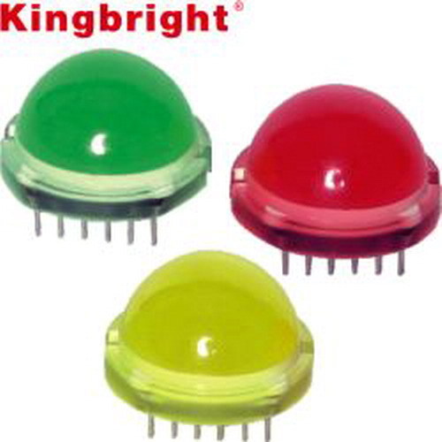 [107468] LED Diffuse Red 24mcd 20mm DIP12