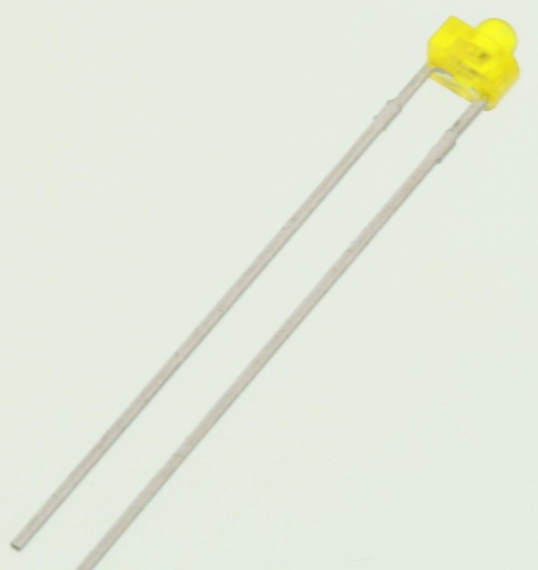 [107475] LED Diffuse Gul 12,6mcd 38° 1,8mm