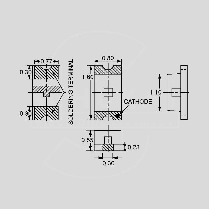 [107498] SMD-LED White LowCur 28-112mcd 130&deg; 0603