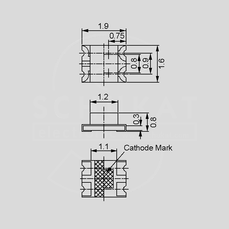 [107569] SMD-LED Red/Green 56/29mcd 0806