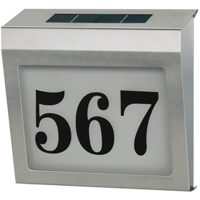 [116613] BRENNENSTUHL STAINLESS STEEL SOLAR POWER HOUSE NUMBER 