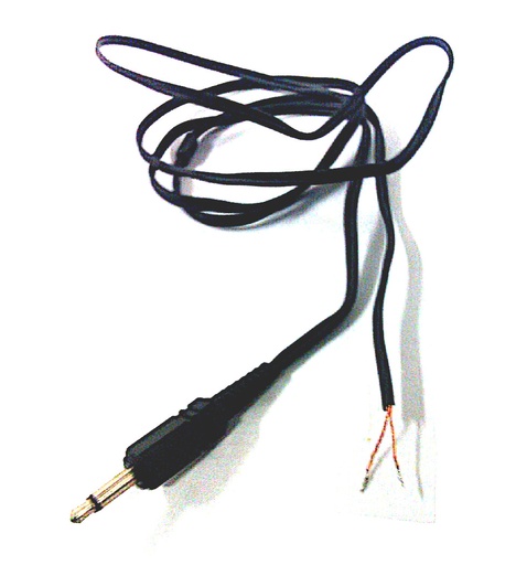 [116776] Signalkabel, 3,5 Mono Jack med løs ende, 1 meter