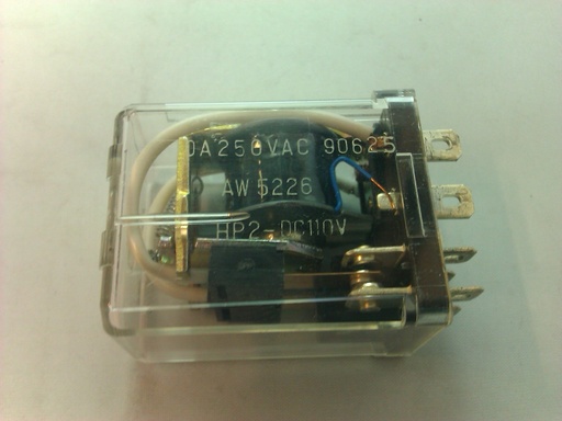[116805] RELAY 110VDC 10AMP 250VAC 2 x skifte