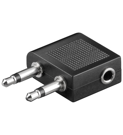 [116944] 2 x 3,5mm. Mono Han - 3,5mm. Stereo Hun Adapter