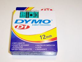 [117514] DYMO - 43119 - TAPE, BLACK/GREEN, 12MM