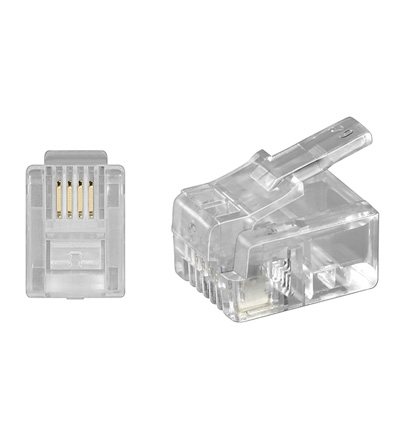 [117662] 6P4C RJ11 Modular Plug for RUND kabel