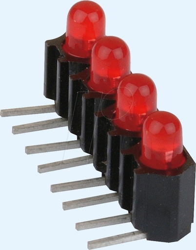 [118217] Ø3mm LED-Arrays horizontal, pose med 50 stk.