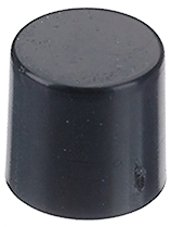 [118544] Hætte, sort, Ø10x8mm.