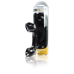 [119597] Retro telephone hand set black