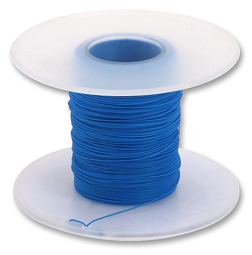[120865] Wirewrap tråd, 0,05# AWG30 BLÅ, 1 meter