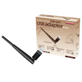 [121523] Wireless network high gain USB adapter N300