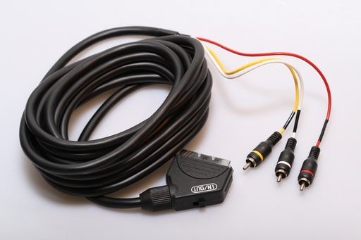 [121734] Scart IN/OUT - 3RCA Han High Class 5m.