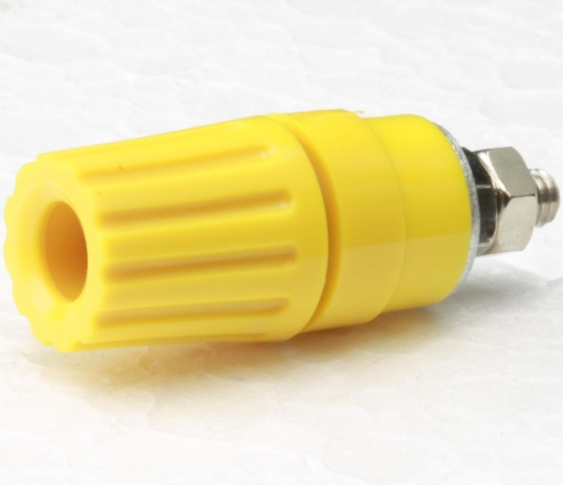 [121769] Laboratoriesokkel ø 4 mm Gul