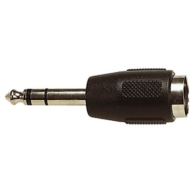 [121999] 6,3mm. Stereo Han - 5-pol DIN Hun 180¤ Adapter