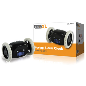 [122085] Running alarm clock black